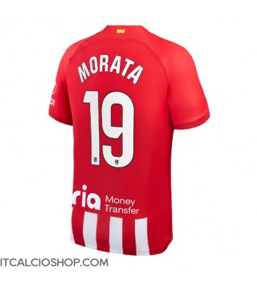 Atletico Madrid Alvaro Morata #19 Prima Maglia 2023-24 Manica Corta